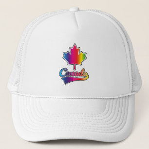 Canada Pride regenboog logo Trucker Pet