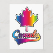 Canada Pride regenbooglogo Feestdagenkaart (Voorkant)
