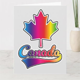Canada Pride regenbooglogo Kaart