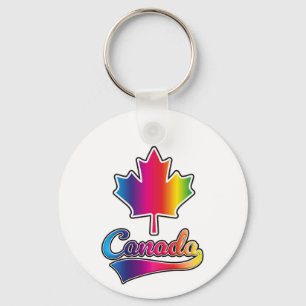 Canada Pride regenbooglogo Sleutelhanger