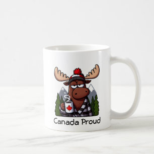 Canada Proud Moose Drink een kopje koffie Koffiemok