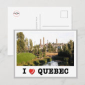 Canada - Quebec - I Love - Briefkaart (Voorkant / Achterkant)
