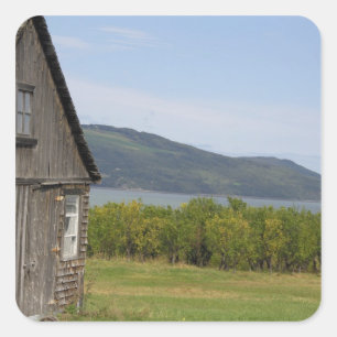 Canada, Quebec, L'isle-aux-Coudres, Vierkante Sticker