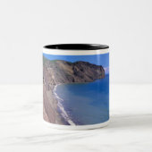 Canada, Quebec, Magdalen Eilanden, Pet Oké 2 Tweekleurige Koffiemok (Center)