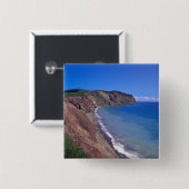 Canada, Quebec, Magdalen Eilanden, Pet Oké 2 Vierkante Button 5,1 Cm (Voorkant /achterkant)