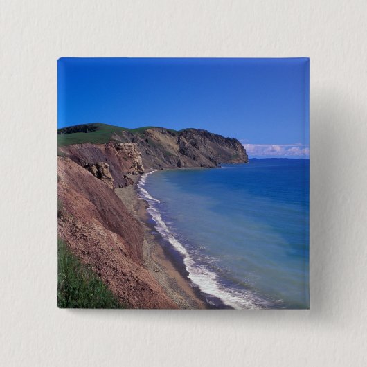 Canada, Quebec, Magdalen Eilanden, Pet Oké 2 Vierkante Button 5,1 Cm (Voorkant)