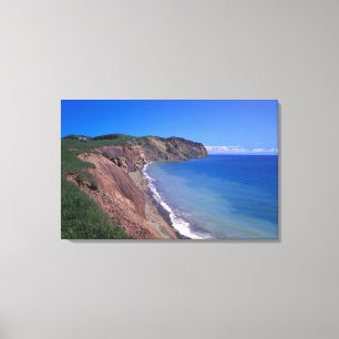 Canada, Quebec, Magdalen Islands, Cap Alright 2 Canvas Afdruk