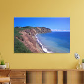 Canada, Quebec, Magdalen Islands, Cap Alright 2 Canvas Afdruk (Insitu (Woonkamer))