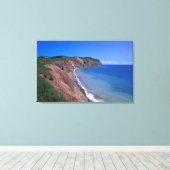 Canada, Quebec, Magdalen Islands, Cap Alright 2 Canvas Afdruk (Insitu (Houten vloer))