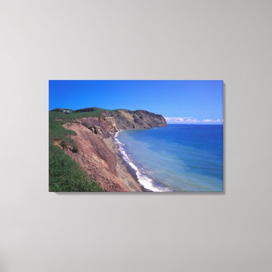 Canada, Quebec, Magdalen Islands, Cap Alright 2 Canvas Afdruk (Voorkant)