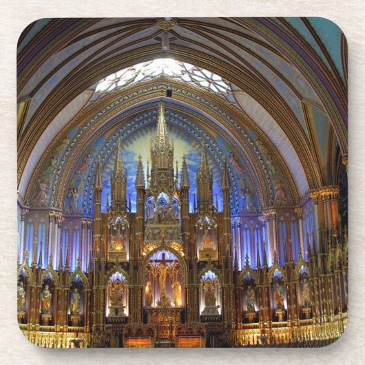 Canada, Quebec, Montreal. Binnenzijde van Notre 2 Drankjes Onderzetter (Voorkant)