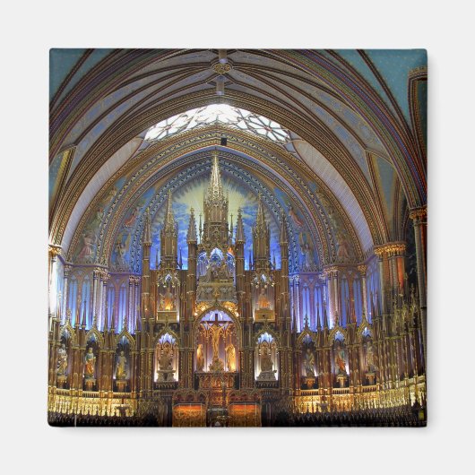 Canada, Quebec, Montreal. Binnenzijde van Notre 2 Magneet (Voorkant)