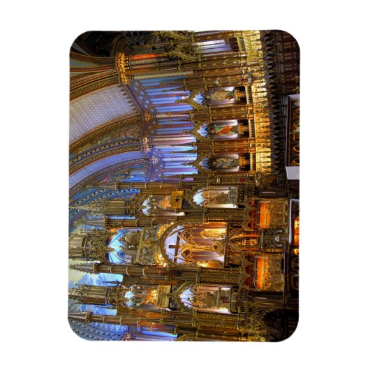 Canada, Quebec, Montreal. Binnenzijde van Notre Magneet (Verticaal)