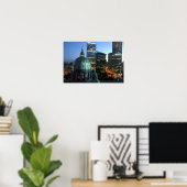 Canada, Quebec, Montreal. Downtown Montreal, Poster (Thuiskantoor)
