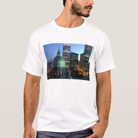 Canada, Quebec, Montreal. het centrum van Montreal T-shirt (Voorkant)