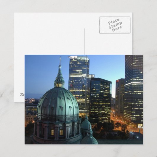 Canada, Quebec, Montreal. in het centrum van Montr Briefkaart (Voorkant / Achterkant)