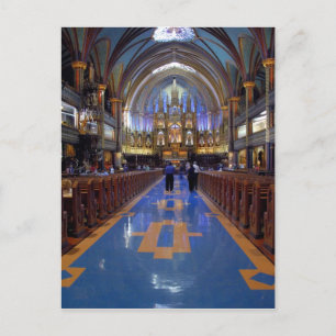 Canada, Quebec, Montreal. Interieur van Notre 3 Briefkaart