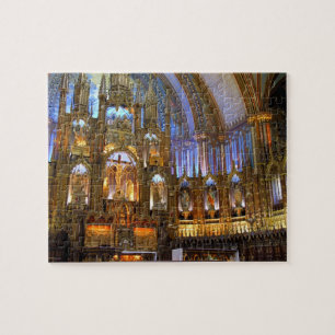 Canada, Quebec, Montreal. Interieur van Notre Legpuzzel