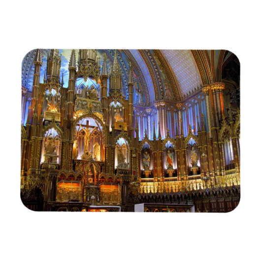 Canada, Quebec, Montreal. Interieur van Notre Magneet (Horizontaal)