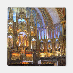 Canada, Quebec, Montreal. Interieur van Notre Magneet