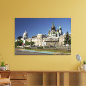 Canada, Quebec, Montreal. Old Montreal Canvas Afdruk (Insitu (Woonkamer))