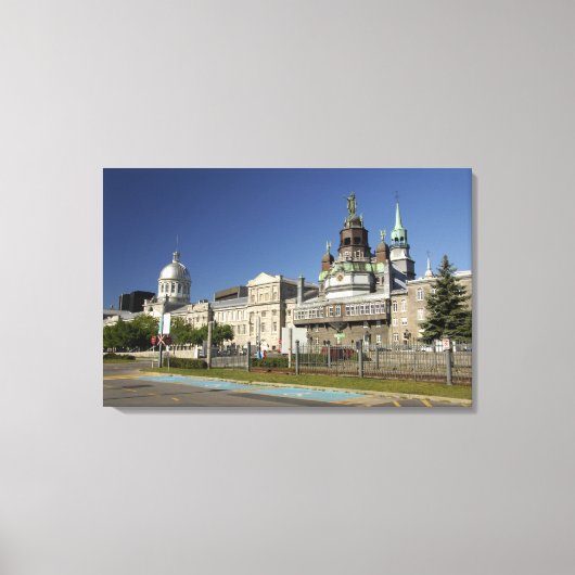 Canada, Quebec, Montreal. Oud Montreal Canvas Afdruk (Voorkant)