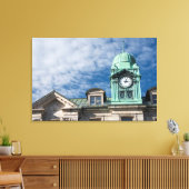 Canada, Quebec, Quebec City. Authority-poort Canvas Afdruk (Insitu (Woonkamer))