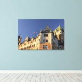 Canada, Quebec, Quebec City. Fairmont Château Canvas Afdruk (Insitu (Houten vloer))