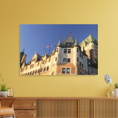 Canada, Quebec, Quebec City. Fairmont Château Canvas Afdruk (Insitu (Woonkamer))