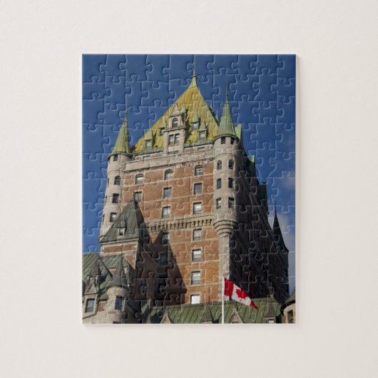 Canada, Quebec, Quebec City. Fairmont Chateau Legpuzzel (Verticaal)