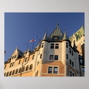 Canada, Quebec, Quebec City. Fairmont Chateau Poster