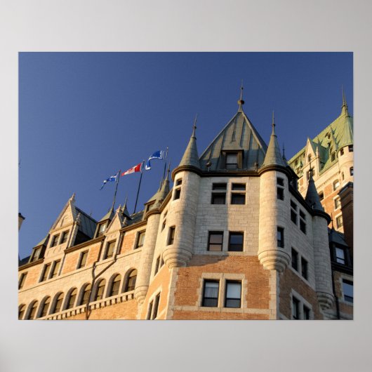 Canada, Quebec, Quebec City. Fairmont Chateau Poster (Voorkant)
