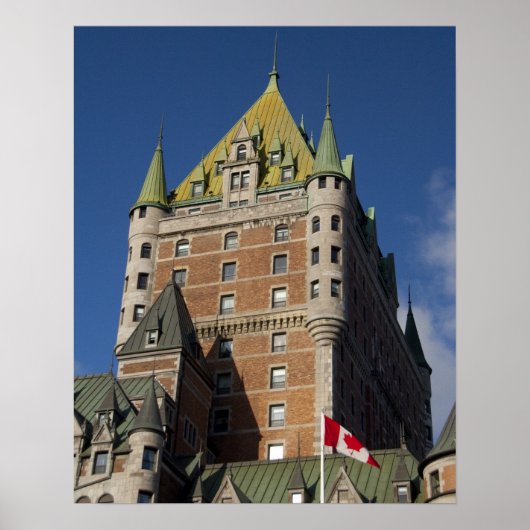 Canada, Quebec, Quebec City. Fairmont Château Poster (Voorkant)