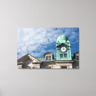 Canada, Quebec, Quebec City. Havenautoriteit Canvas Afdruk