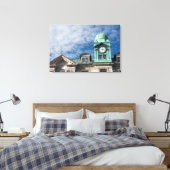 Canada, Quebec, Quebec City. Havenautoriteit Canvas Afdruk (Insitu (Slaapkamer))