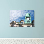 Canada, Quebec, Quebec City. Havenautoriteit Canvas Afdruk (Insitu (Houten vloer))