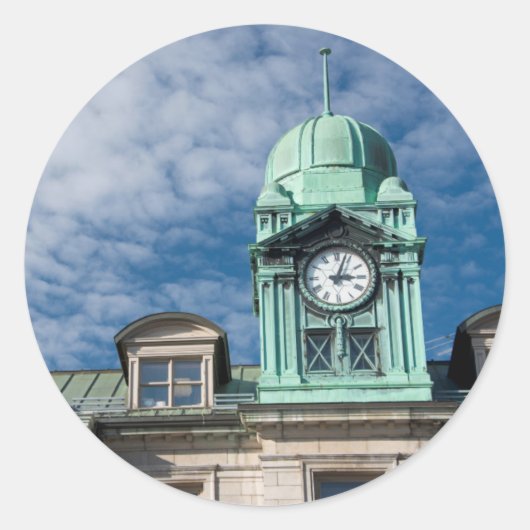 Canada, Quebec, Quebec City. Havenautoriteit Ronde Sticker (Voorkant)