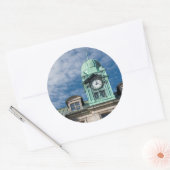 Canada, Quebec, Quebec City. Havenautoriteit Ronde Sticker (Envelop)