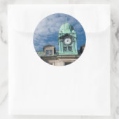 Canada, Quebec, Quebec City. Havenautoriteit Ronde Sticker (Tas)