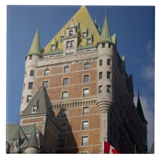 Canada, Quebec, Quebec Stad. Fairmont Chateau Tegeltje (Voorkant)