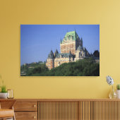 Canada, Quebec Stad. Chateau Frontenac. Canvas Afdruk (Insitu (Woonkamer))