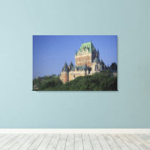 Canada, Quebec Stad. Chateau Frontenac. Canvas Afdruk (Insitu (Houten vloer))