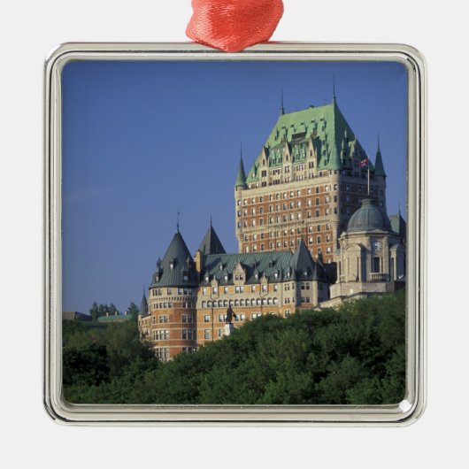 Canada, Quebec Stad. Chateau Frontenac. Metalen Ornament (Voorkant)