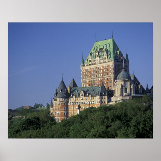 Canada, Quebec Stad.  Chateau Frontenac. Poster (Voorkant)