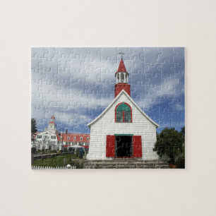 Canada, Quebec, Tadoussac. Kleine kapel, Legpuzzel