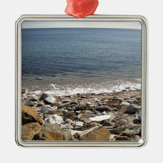 Canada, Quebec. VIA Rail Canada leidt de trein Metalen Ornament (Voorkant)