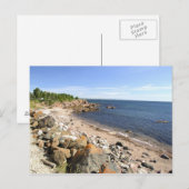 Canada, Quebec. VIA Rail Canada trein The 2 Briefkaart (Voorkant / Achterkant)