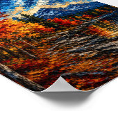Canada: Radiant Autumn Mountains Art Souvenir Poster (Hoek)