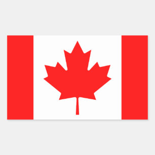 Canada Rechthoekige Sticker