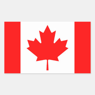 Canada Rechthoekige Sticker